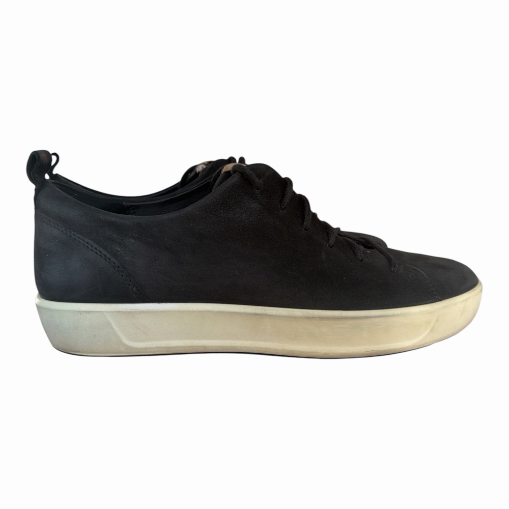 ECCO Soft 8 LX Men's Black Suede Leather Casual Comfort Sneaker Shoes Size 42 - Picture 4 of 11